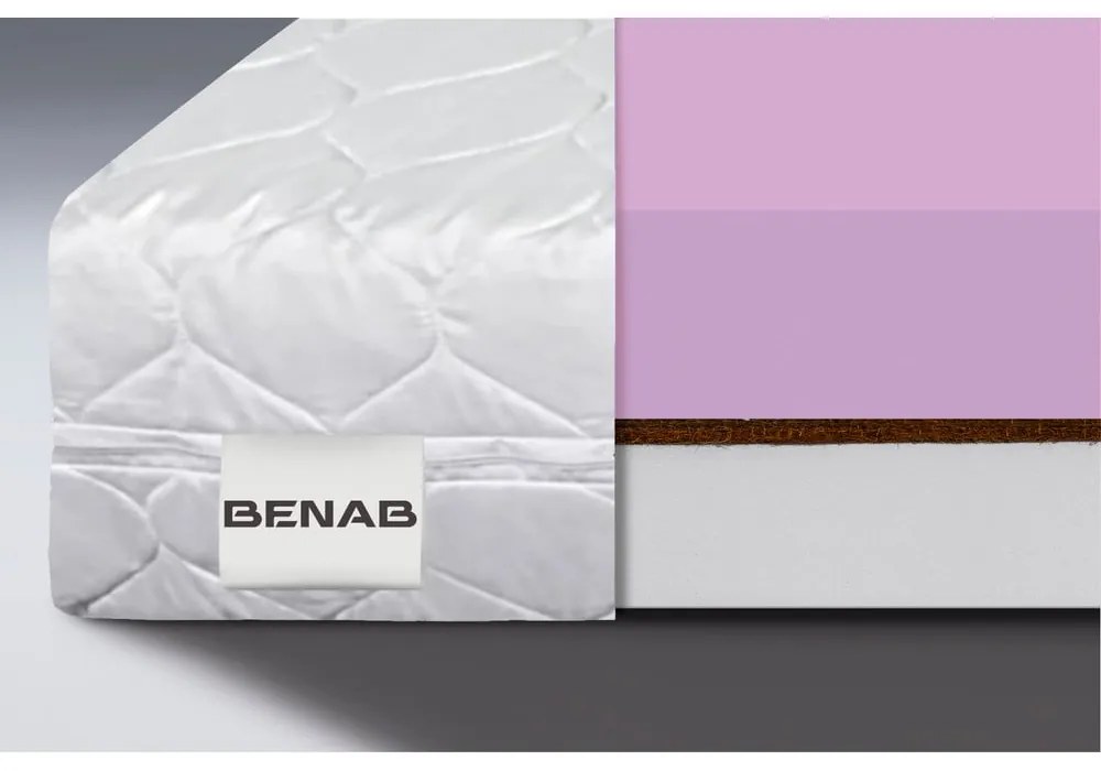 Saltea pentru copii fermă/mediu-fermă din spumă reversibilă 90x200 cm Coco Dreamer – BENAB