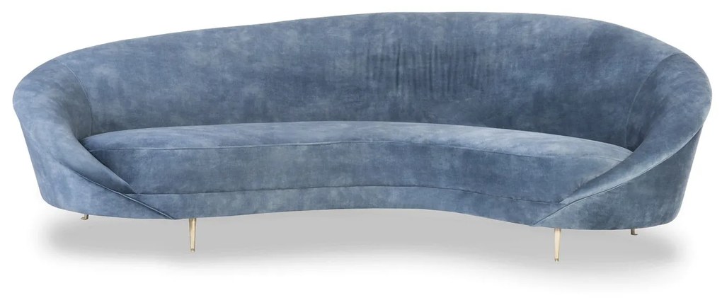 Canapea albastra din stofa ✔ model YAN B