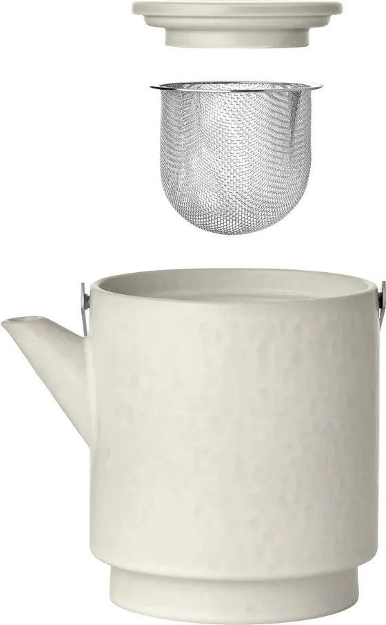 Ceainic crem cu filtru din gresie ceramică 1 l Makoto – Blomus