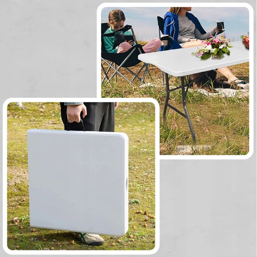 Masă pliabilă de catering pentru grădină Lățime: 60 cm | Lungime: 120 cm