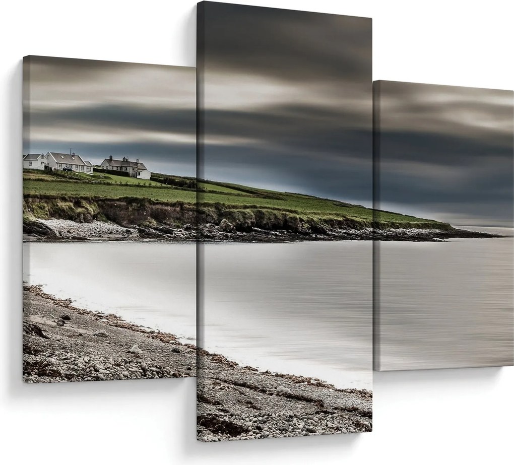 Tablou cu lac în amurg (90x60 cm)