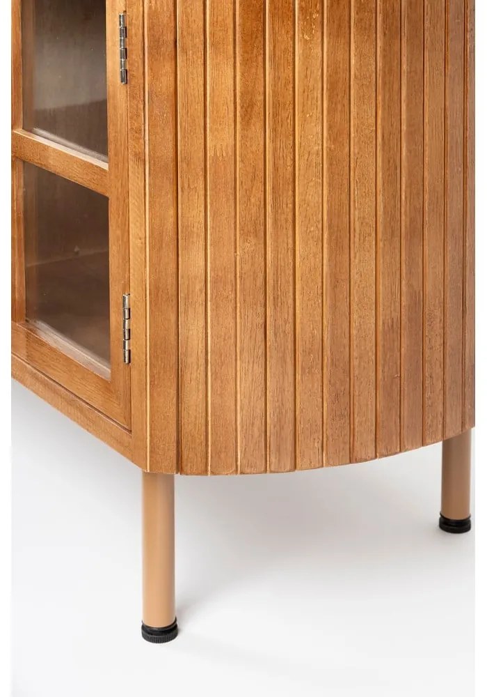 Comodă TV în culoare naturală din lemn de arbore de cauciuc 150x55x38 cm Yaz – White Label