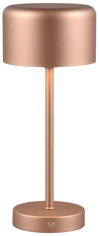 Veioză arămie LED cu intensitate reglabilă (înălțime 30 cm) Jeff – Reality