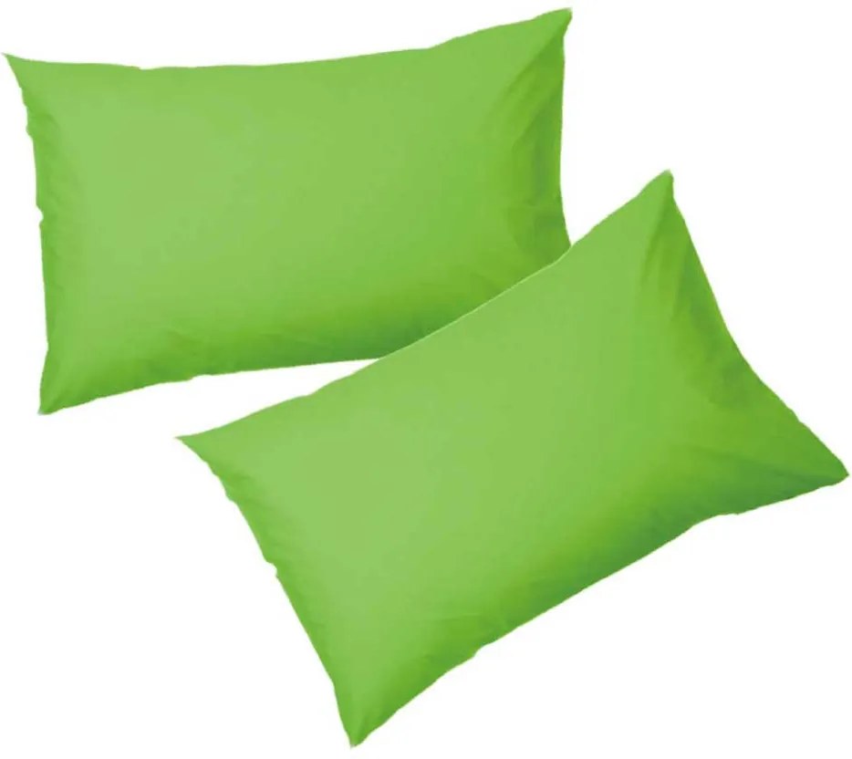 SET 2 FETE DE PERNA 50X70 CM 100% BUMBAC RANFORCE VERDE