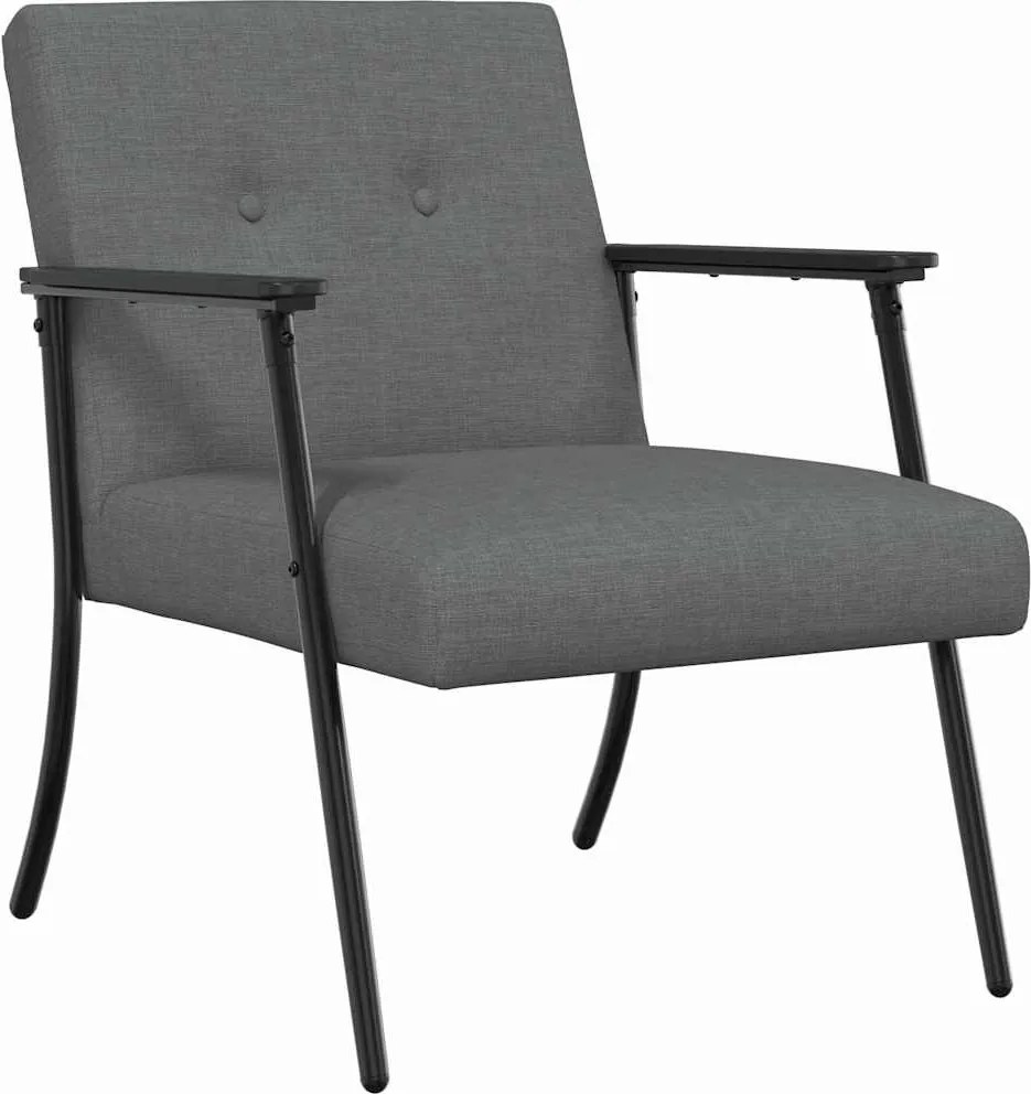 vidaXL fotoliu Gri închis 59 x 75 x 78 cm țesătură