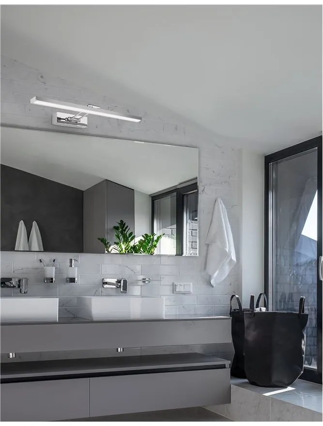 Aplica LED directionabila pentru baie IP44 Rosa 18W NVL-8142281