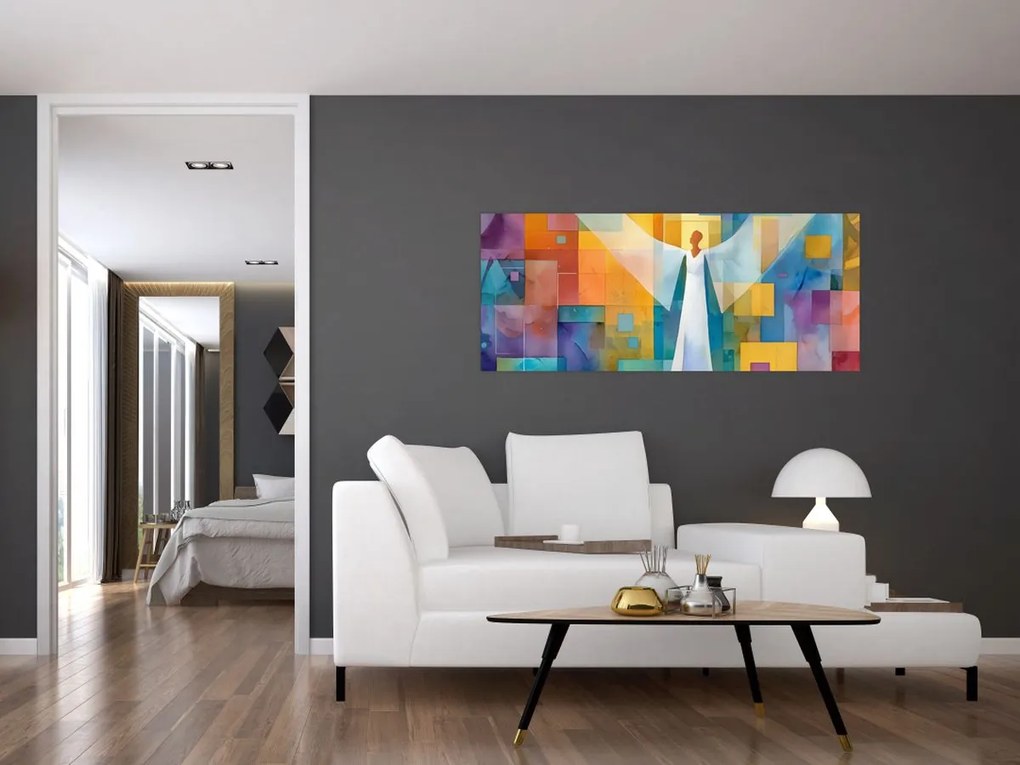 Tablou - Înger geometric (120x50 cm)