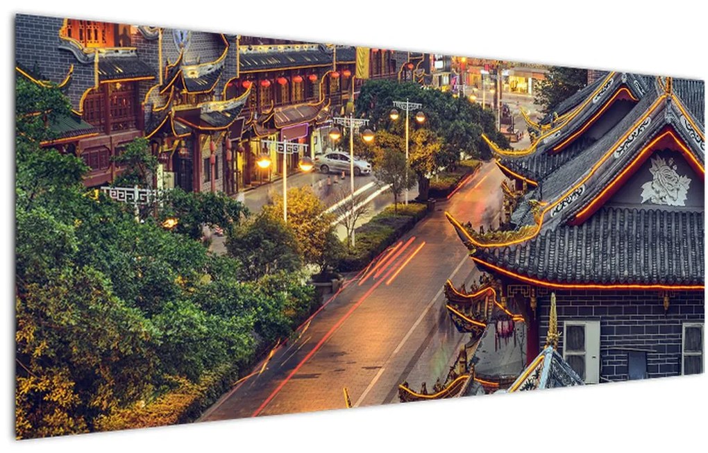 Tablou - Qintai Road, Chengdu, China (120x50 cm)