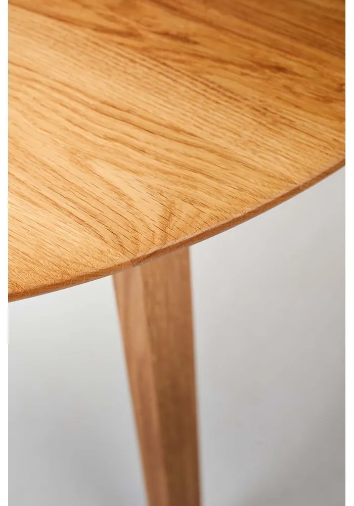 Masă de dining extensibilă din lemn de stejar cu blat suplimentar 100x220 cm Amalfi – Hammel Furniture