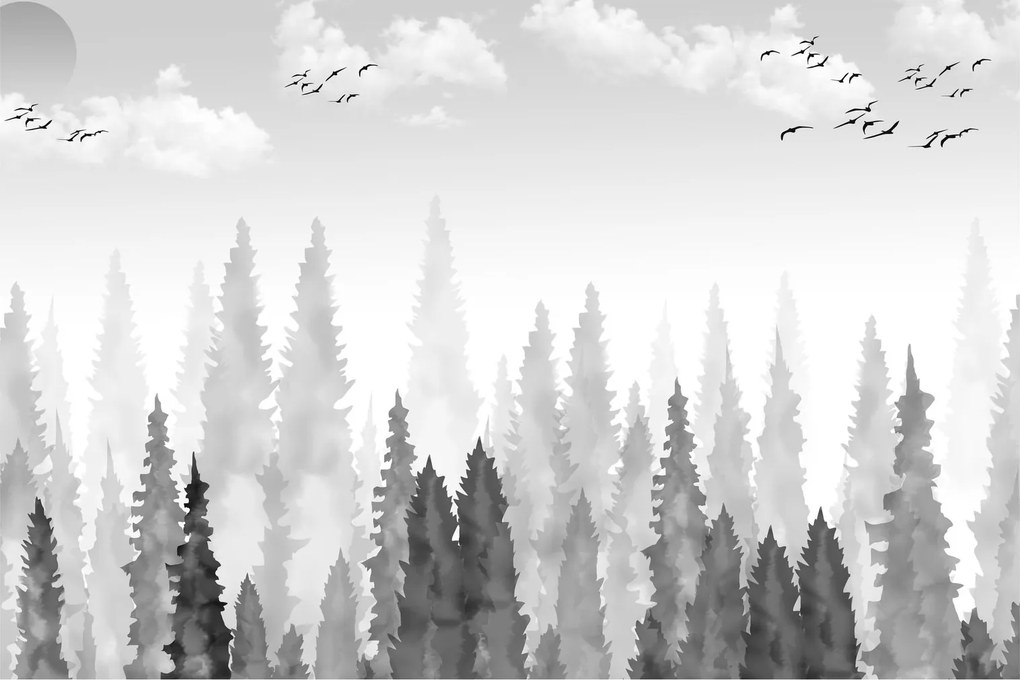Tablou - Culmi de pădure (90x60 cm)