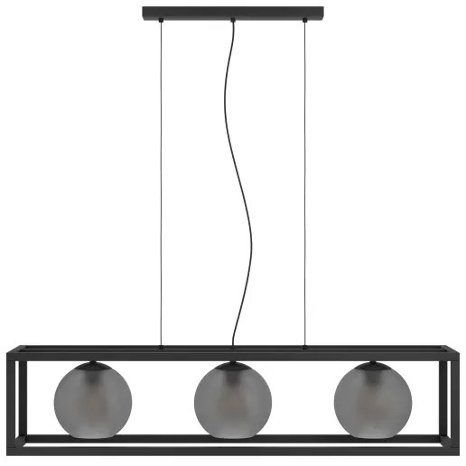 Lustră pe cablu Eglo 390215 ARANGONA 3xE27/40W/230V gri/negru