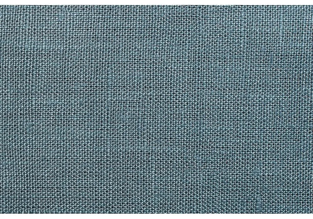 Draperie albastru prăfuit din in 140x200 cm Blue Fog – Linen Tales