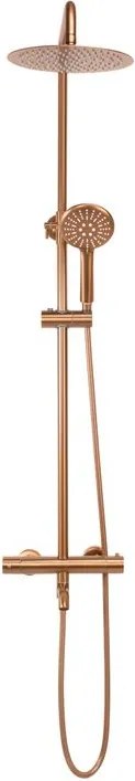 Coloana de dus cu termostat REA Lungo cupru periat