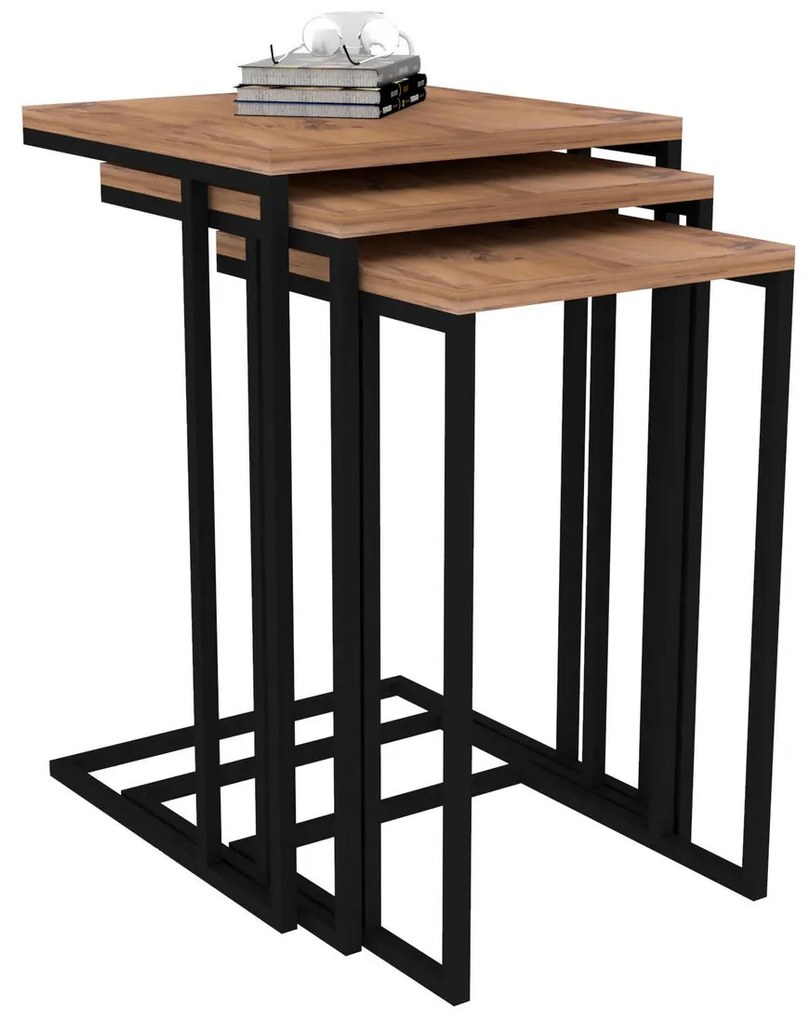 Set 3buc. măsuțe cafea Blacky. 1067443