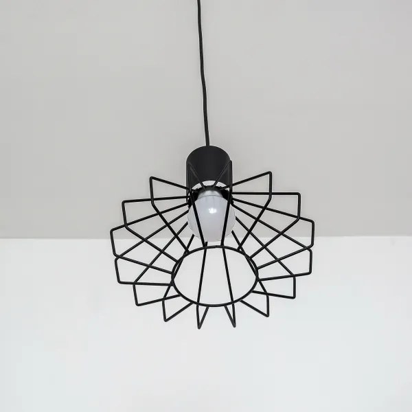 Candelabru suspendat pe cablu SOLANO 3xE27/15W/230V negru/crom lucios