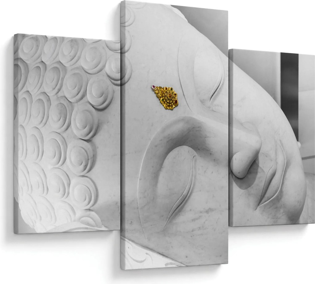 Tablou - Buddha alb (90x60 cm)
