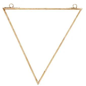 Oglinda triunghiulara maro alama din fier 20x23 cm Triangle Madam Stoltz