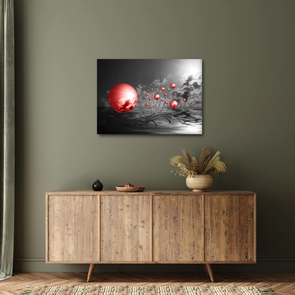Tabloul bilelor roșii (70x50 cm)