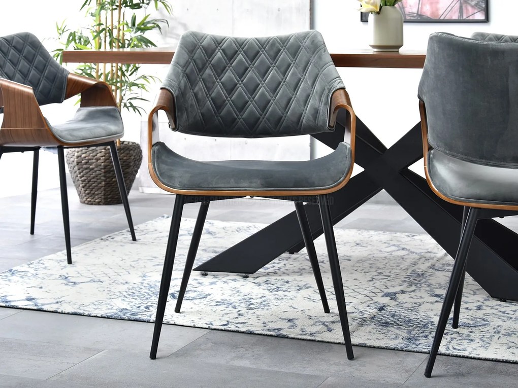 Scaun Rolf K (gri + negru). 1111258