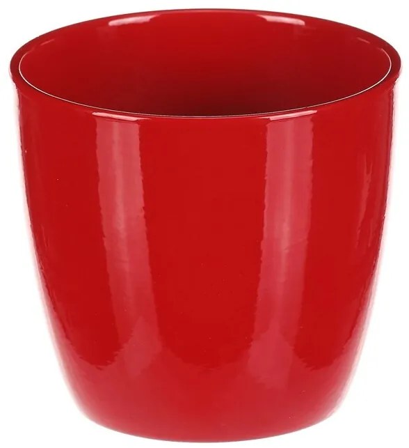 Vase de flori din ceramică Teracotă, diametru 12cm, roșu