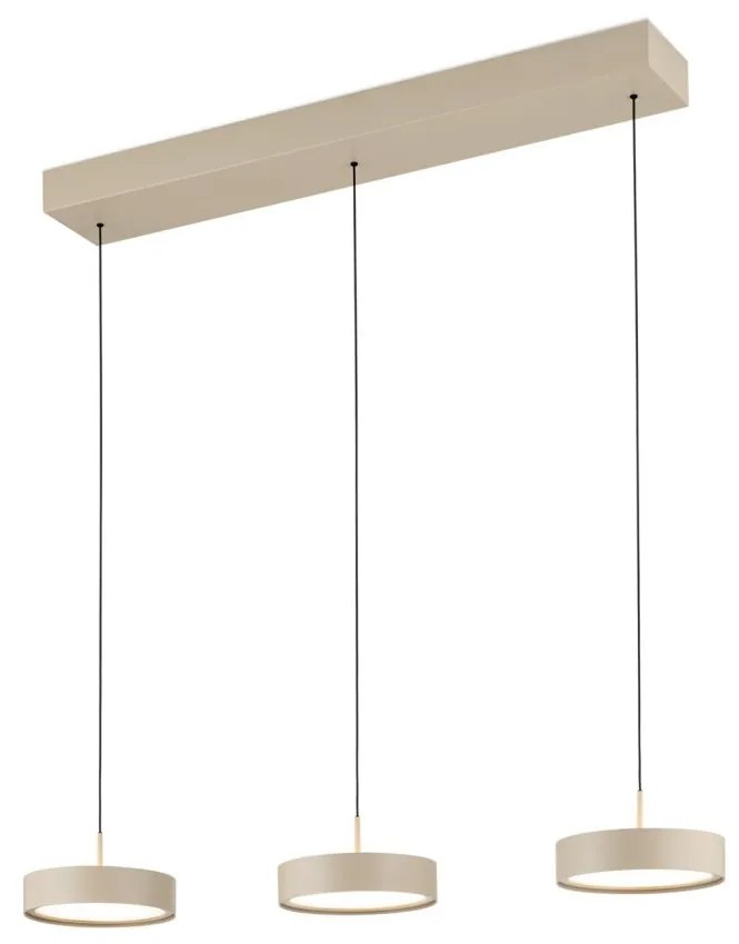 Lustra LED suspendata iluminat ambiental TEIDE khaki