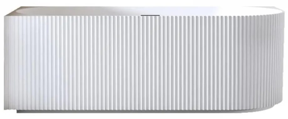 Cada freestanding Yara, colt perete stanga, acril, Alb lucios,169x76x59 cm, 5021L