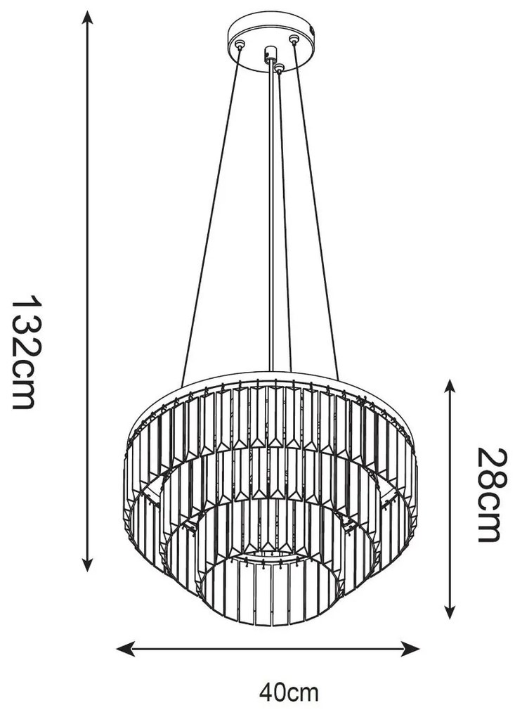 Lustra design deosebit TIFANNY P17127-4 ZL