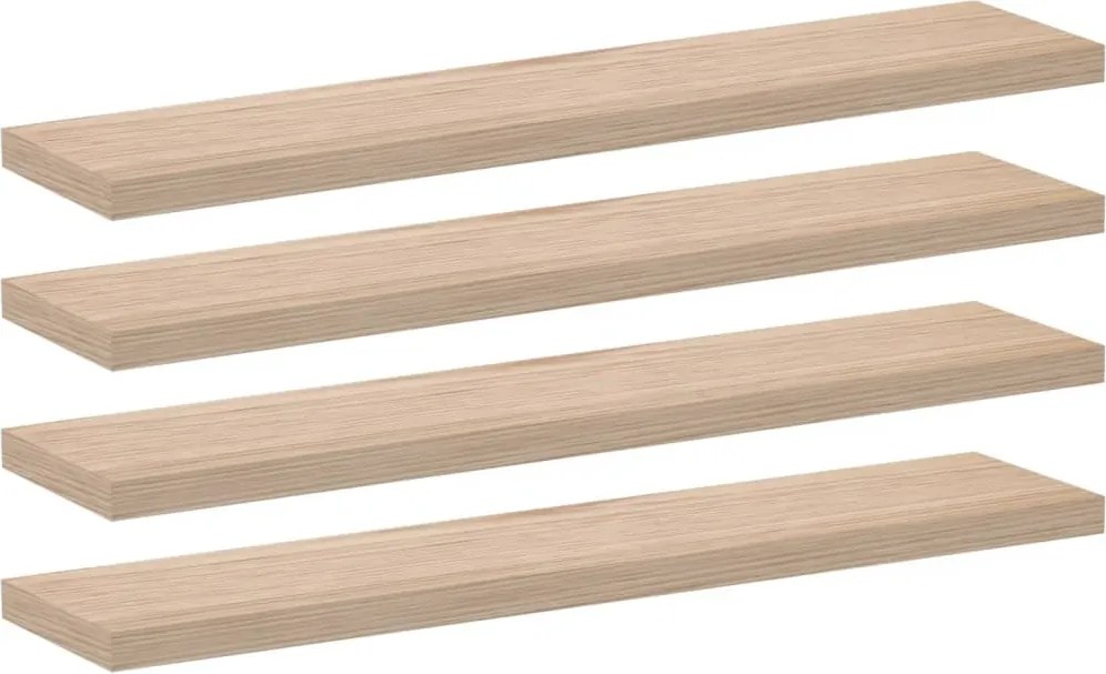 vidaXL Rafturi plutitoare, 4 buc., 110x23,5x4 cm, lemn prelucrat