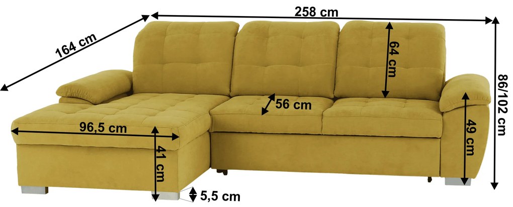 Set de ședere Evangelia (S) (muștar). 1044459
