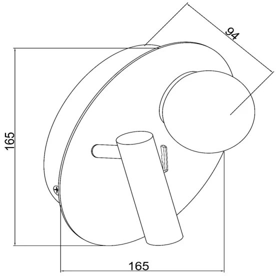 Aplică LED Lucide 77286/02/30 MATIZ 2xLED/3,5W/230V USB negru