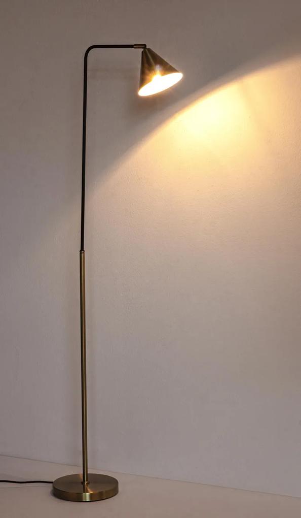 Lampadar Loft, structura otel, auriu,132 cm H