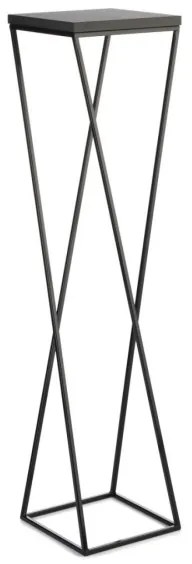 Suport de flori LOFT 100x24 cm negru