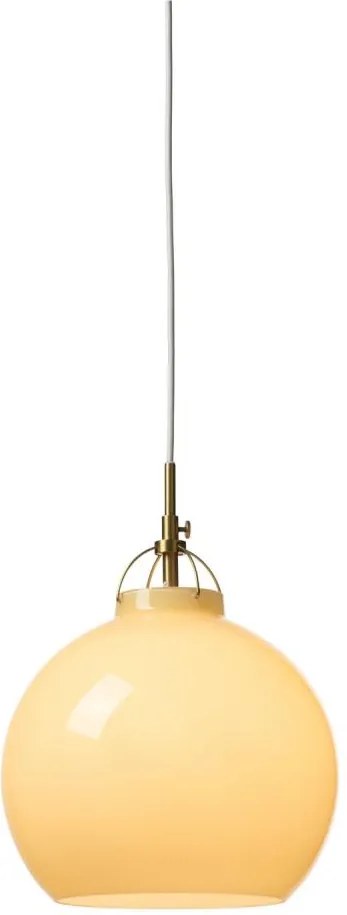 Halo Design 748006 - Lustră TOSCANA suspendată pe cablu, 1 x E27, 40 W, 230 V, Ø 27 cm, bej/alamă