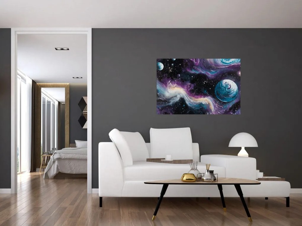 Tablou - Univers pictat (90x60 cm)