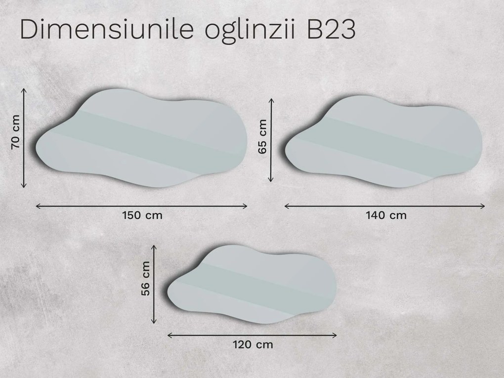 Oglindă Base B23 120×56