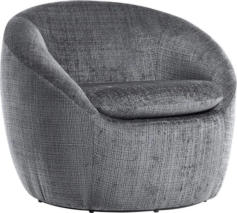 Fotoliu pivotant modern ALPINE tesatura structurata gri