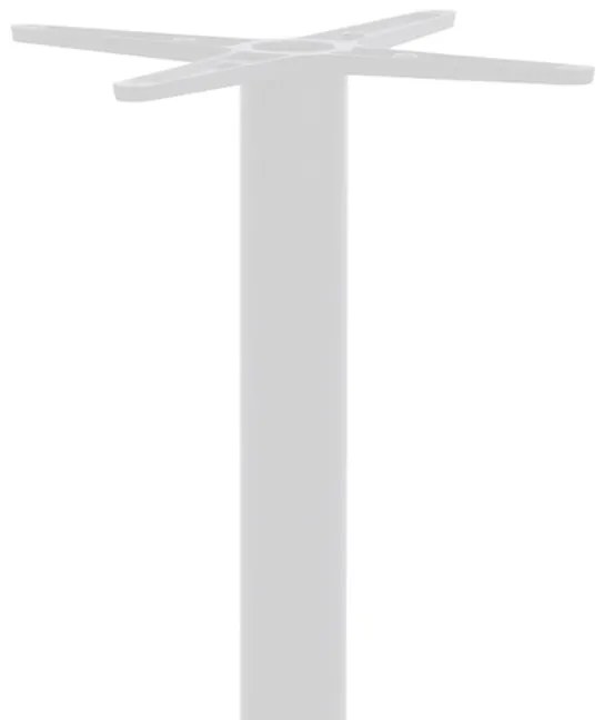 Stalp picior suport blat masa bar metal alb-negru 40x40x108 cm