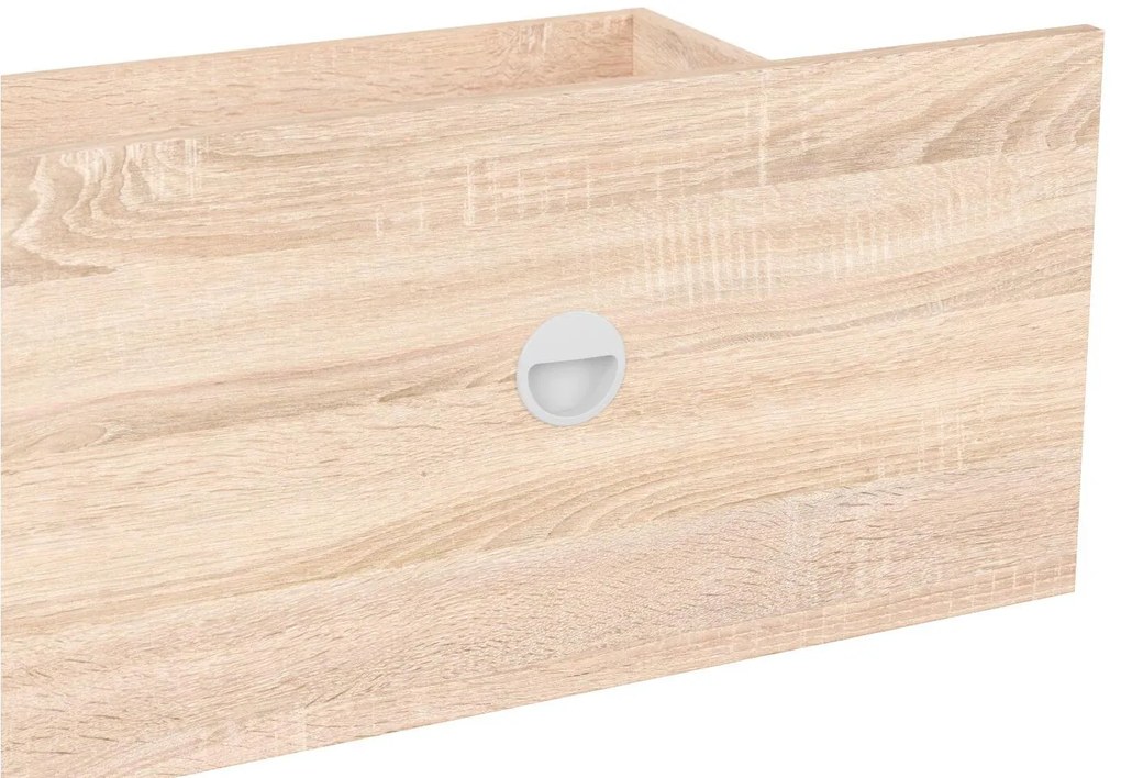 Sertare sub pat Nepo Plus 160 cm (stejar sonoma) (3ks). 1098333