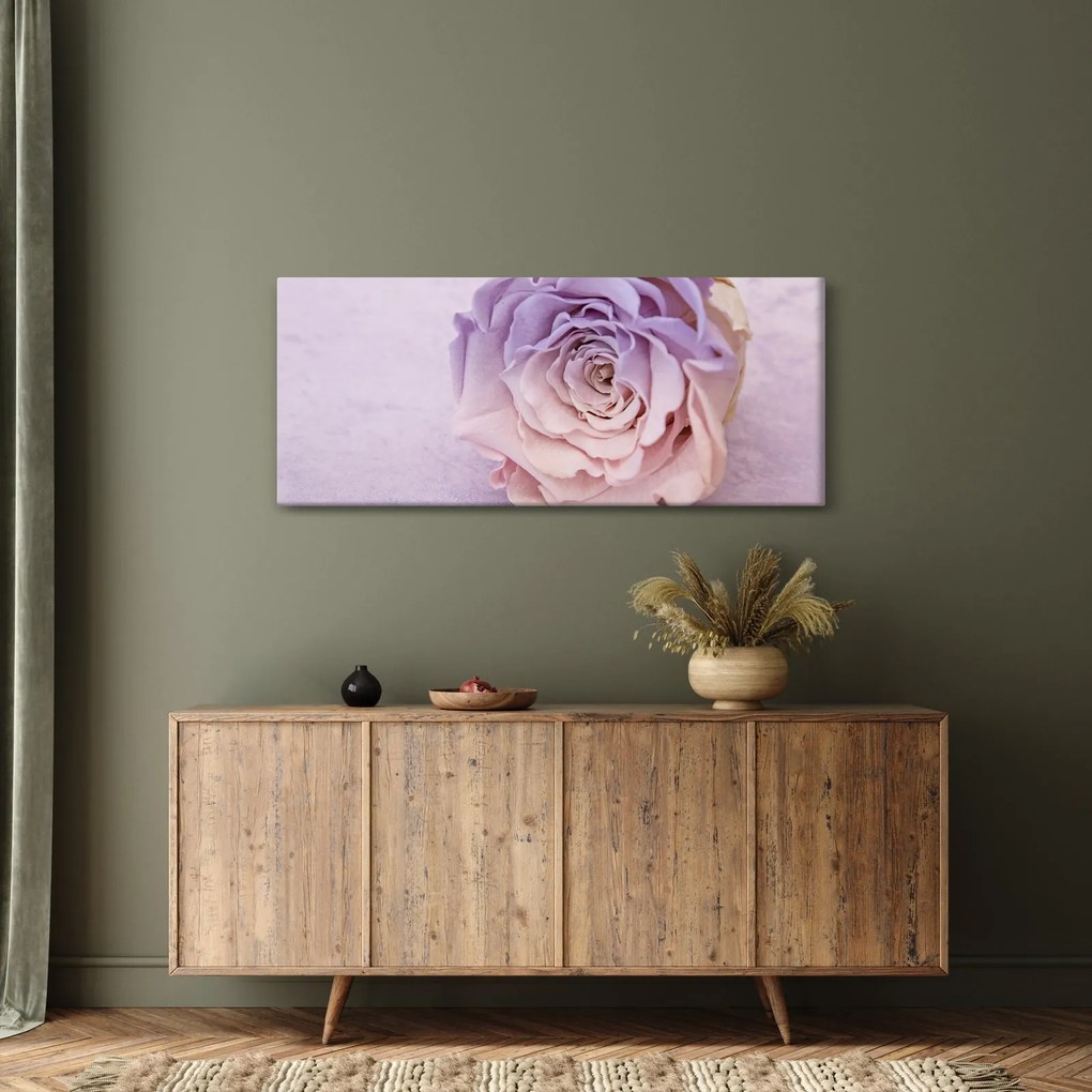 Tablou detaliu florii de trandafir (120x50 cm)
