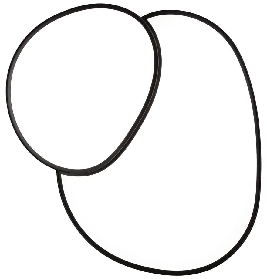 Plafonieră neagră LED 63.5x77 cm Rise – Trio