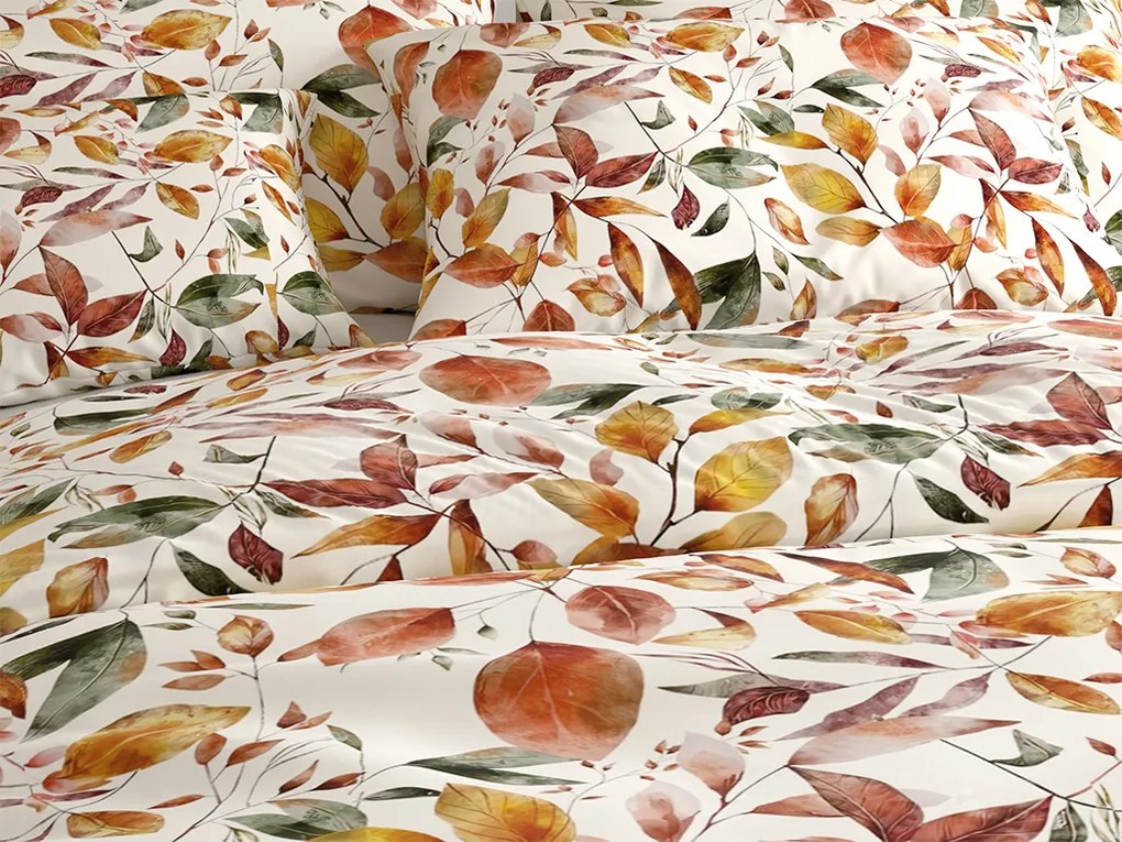 Lenjerie de pat din microfibra AUTUMN LEAVES colorata Dimensiune lenjerie de pat: 2 buc 70 x 90 cm | 200 x 220 cm