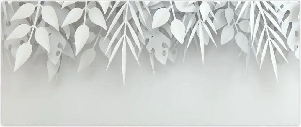 Tablou - Frunze de plasitic (120x50 cm)