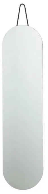 Oglindă de perete Zone A-Wall, 120 x 30 cm, negru