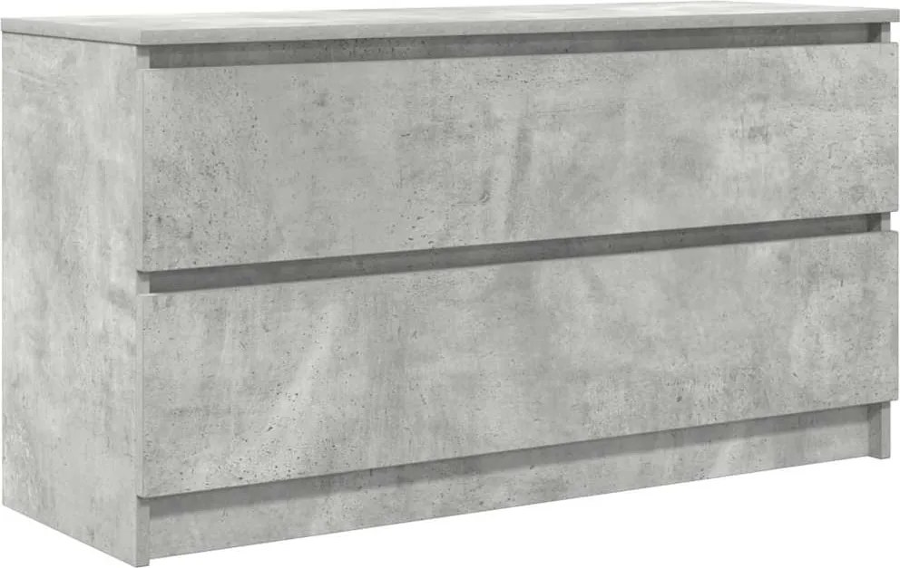 vidaXL Comodă TV, gri beton, 100x35x54 cm, lemn prelucrat