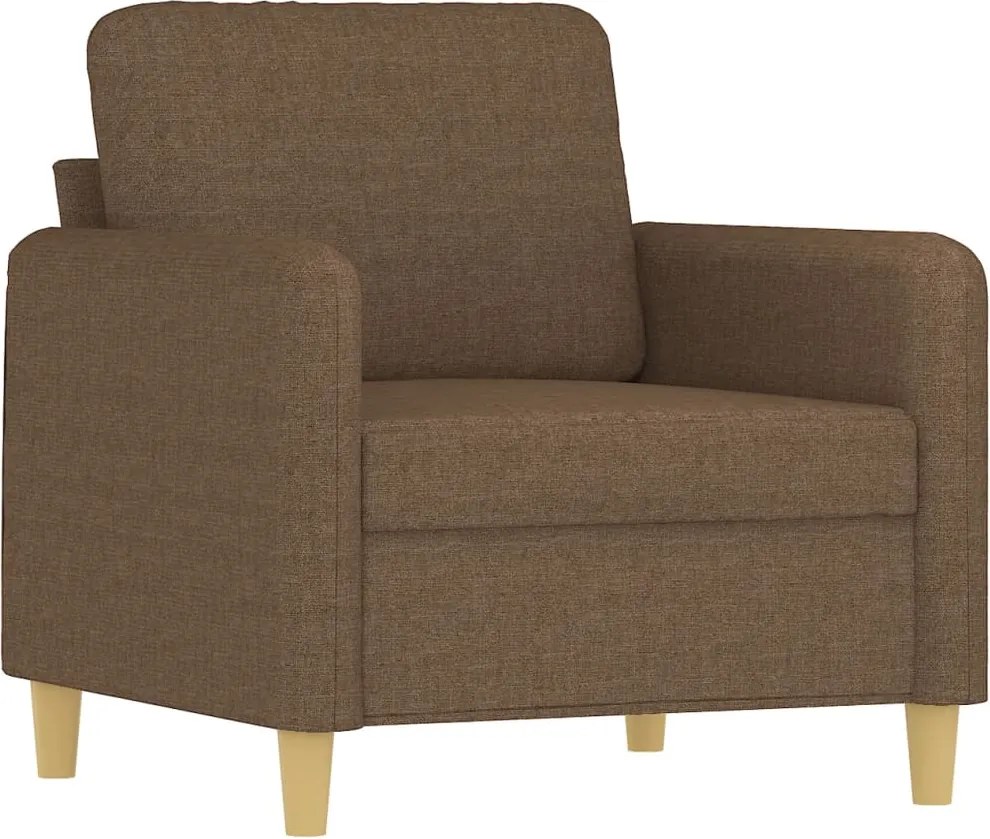 vidaXL Fotoliu canapea, maro, 60 cm, material textil