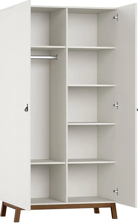 Șifonier de copii bej 99x196x58 cm Sezane – Vipack