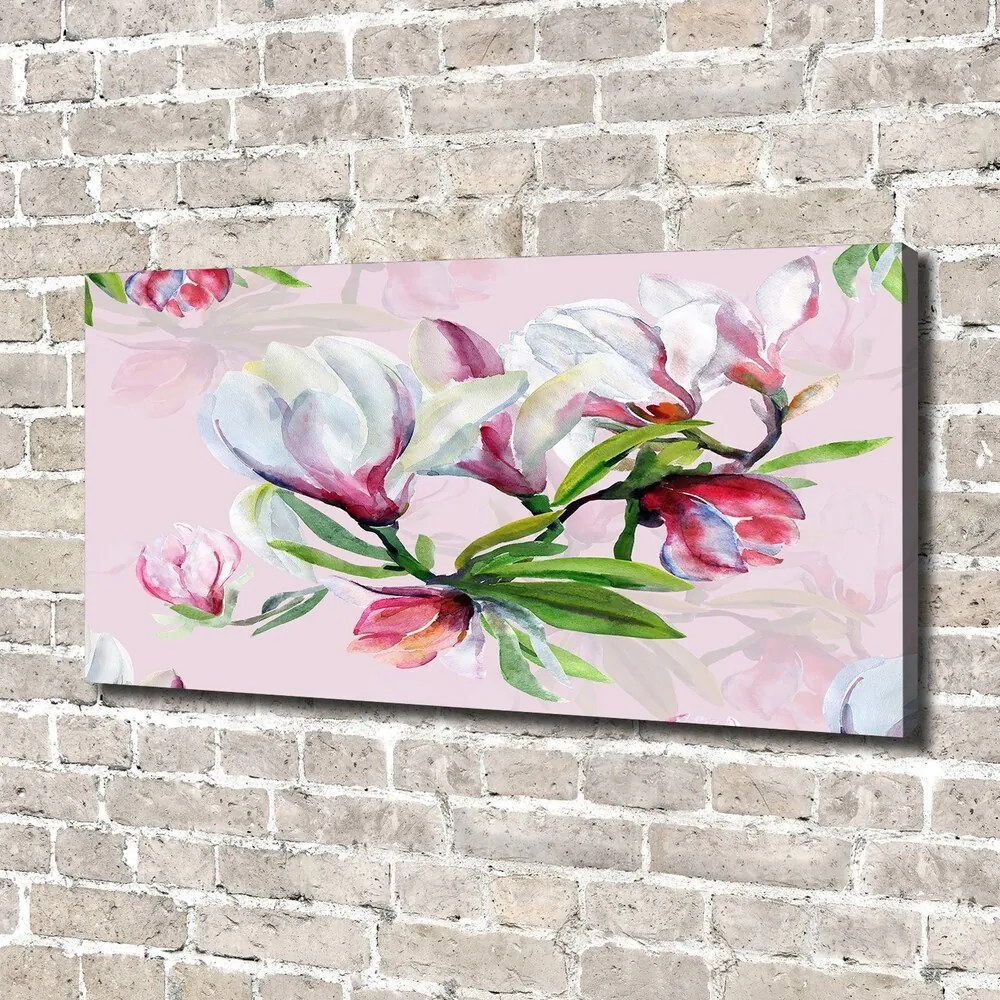 Pictură pe pânză Flori magnolia