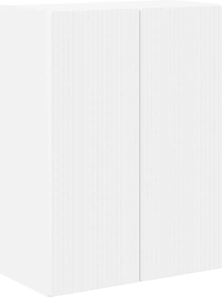 vidaXL Dulap TV de perete Alb 59,5 x 31 x 80 cm Lemn compozit