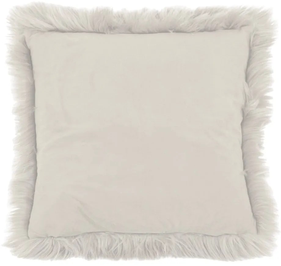 Pernă Tiseco Home Studio Sheepskin, 45 x 45 cm, alb