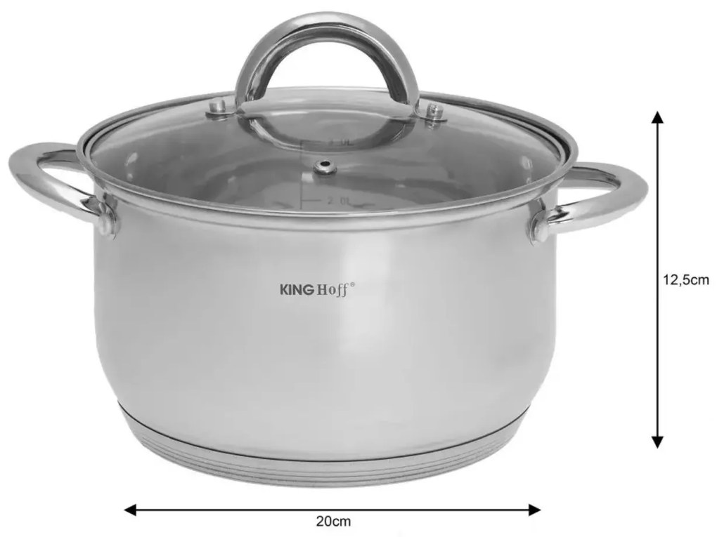 Set de oale, 6 piese, din oțel inoxidabil Kinghoff KH-4447